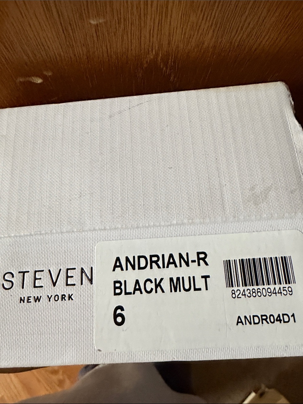 Steven New York Andrian-R Black Multi Women’s Sandals - Size 6
